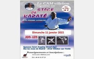 Stage de Karaté avec Jean Pierre Lavorato 9ème Dan, 11 janvier 2015